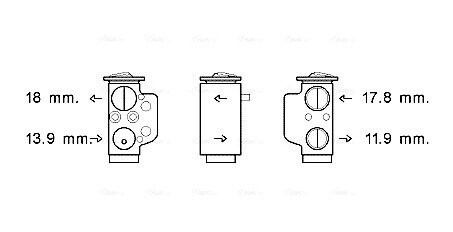 Розширювальний клапан ava cooling vn1367