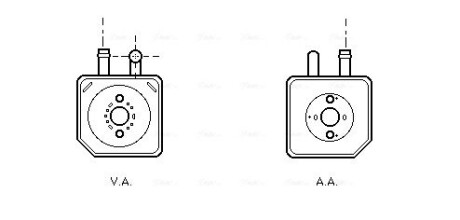 Охолоджувач оливи ava cooling vn3082