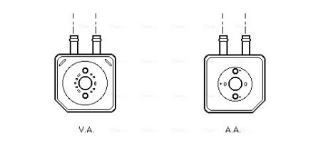 Охолоджувач оливи ava cooling vn3086