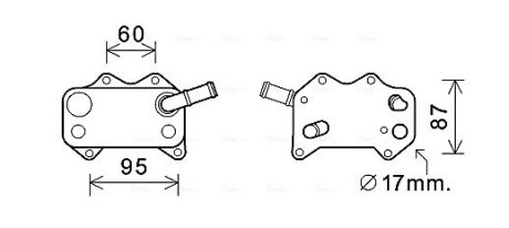 Охладитель масла ava cooling vn3329