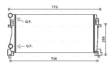 Радиатор, Система охлаждения двигателя ava cooling vna2340
