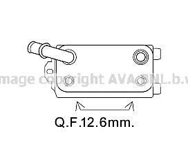 Радіатор масляний FORD MONDEO/VOLVO (AVA) ava cooling vo3170