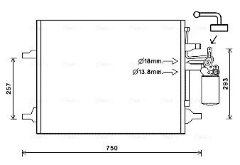 Радиатор кодиционера ava cooling vo5166d