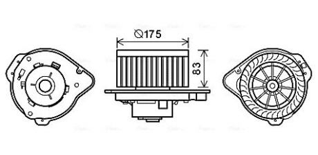 Компресор салону ava cooling vo8174