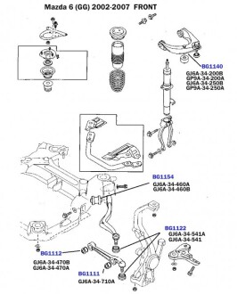 Сайлентблок переднего нижнего рычага (внутренний) belgum parts bg1112