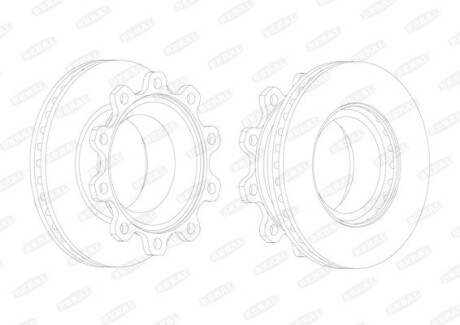 Тормозной диск beral bcr176a