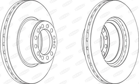Тормозной диск beral bcr201a