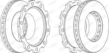 Тормозной диск beral bcr210a