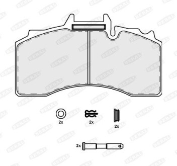 Комплект тормозных колодок beral bcv29228tk