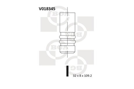 Клапан двигуна bga v018345