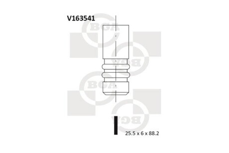 Клапан двигуна bga v163541