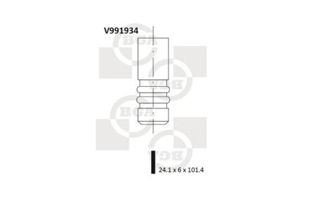 Клапан двигуна bga v991934