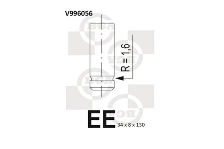 Клапан двигателя bga v996056