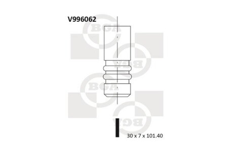 Клапан двигуна bga v996062