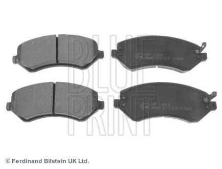 CHRYSLER К-т гальмівних колодок передн.Voyager 00- blue print ada104223