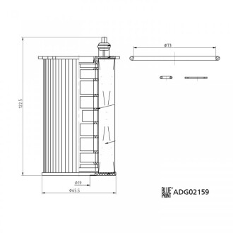 Фильтр масляный blue print adg02159