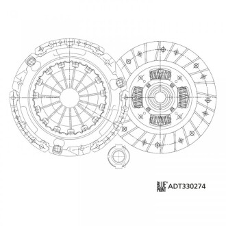 Комплект зчеплення blue print adt330274