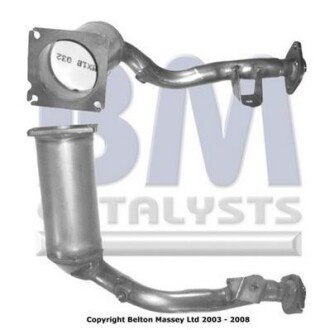 Каталізатор вихлопної системи Citroen C2/C3/Peugeot 1007/207 1.4 16V 02- bm catalysts bm91219h