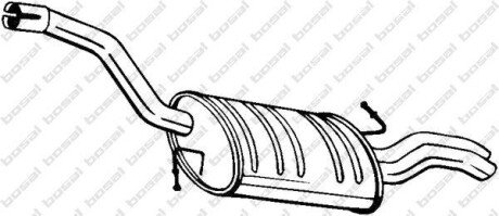 Глушник задня частина VW PASSAT 05- (233-145) bosal 233145