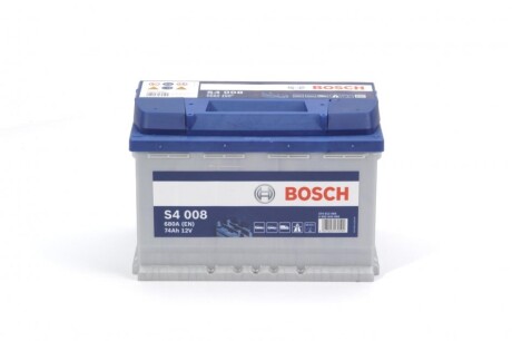 Акумуляторна батарея 74Ah/680A (278x175x190/+R/B13) bosch 0 092 S40 080