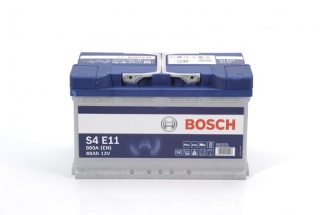 Акумулятор S4 EFB 12В 80Аг 600А(EN) R+ bosch 0 092 S4E 111