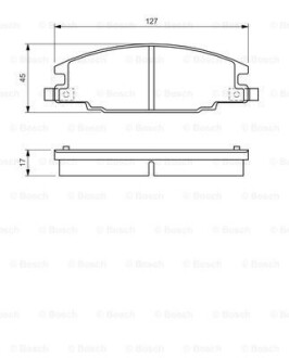 Гальмівні колодки, дискові bosch 0 986 460 960