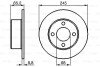 AUDI гальмівний диск задній 100 bosch 0986478073 (фото 1)