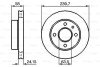 Диск гальм.передн.вентил.FORD Orion,Escort,Fiesta (239,7*24,1) bosch 0986478148 (фото 1)