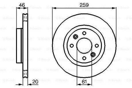 Диск гальмівний bosch 0986478270