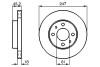 Тормозной диск bosch 0986478459 (фото 1)