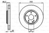 Гальмівний диск перед.(вентил.) DB W210 3,2-5,0 (316*28) bosch 0986478625 (фото 1)