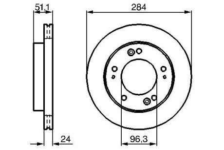 Диск тормозной bosch 0986479020