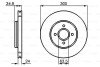 FORD Диск гальм передн. Mondeo III 1.8 2.0 2.0TDCI 00- bosch 0986479048 (фото 1)