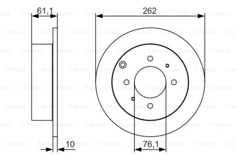 Диск гальмівний bosch 0 986 479 S68