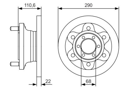 Диск тормозной bosch 0 986 479 S95