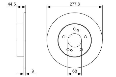 Диск тормозной bosch 0986479T86