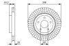 Диск тормозной bosch 0986479T99 (фото 1)