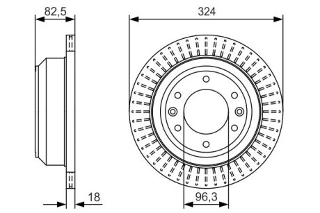 Диск тормозной bosch 0986479U29