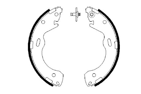 Колодки тормозные барабанные bosch 0 986 487 654