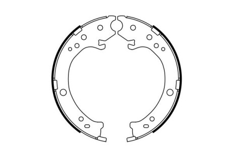 Гальмівні колодки, барабанні bosch 0 986 487 765