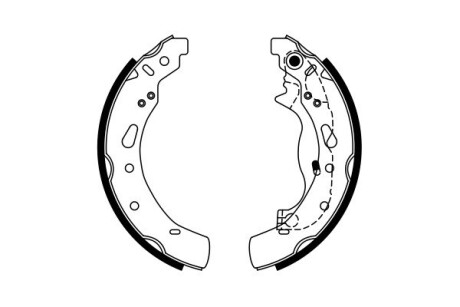 Колодки гальмівні (задні) Ford Fiesta 08- (барабанні) (200x32) bosch 0 986 487 767