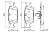 Колодки гальмівні (передні) BMW 3 (E36/E46) 90- bosch 0986494015 (фото 2)