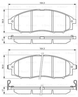 Тормозные колодки bosch 0 986 494 152