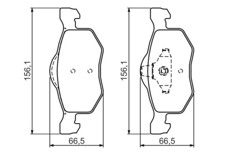 Тормозные колодки дисковые bosch 0986494361