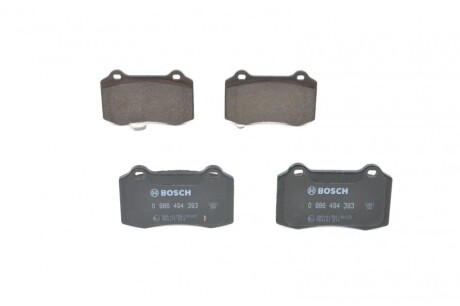 Гальмівні колодки дискові bosch 0986494393