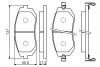 Колодки гальмівні (передні) Subaru Forester/Impreza/Legace V/Outback 10- bosch 0986494558 (фото 5)