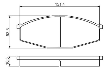 Тормозные колодки, дисковые bosch 0 986 494 566