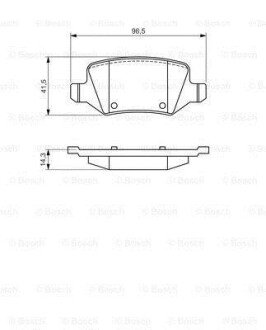 Гальмівні колодки задн. DB A-Klasse(W169), Vaneo bosch 0986494569