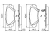 Колодки гальмівні (задні) Mazda 3 13- bosch 0986494803 (фото 7)