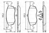 OPEL колодки гальм. передн. Corsa E 1,0-1,6 14- bosch 0986494824 (фото 1)